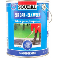 ELK DAK - ELK WEER DAKCOATING WATDERDICHT DIY 750ML ZWART