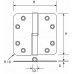 KOGELSTIFTPAUMELLE 89X89MM DIN RVS SKG****R ZWART