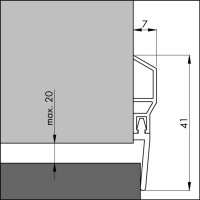 TOCHTPROFIEL/DORPELPROFIEL PDS-WT 100 ELLEN