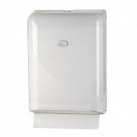 PEARL WHITE HANDDOEK DISPENSER, INTERFOLD EN Z-VOUW