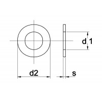 SLUITRING DIN 125A ELEKTROLYTISCH VERZINKT M12