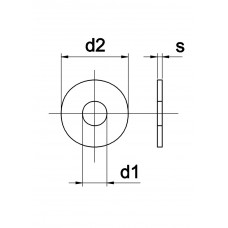 SLUITRING 3XD DIN 9021 ELEKTROLYTISCH VERZINKT M14