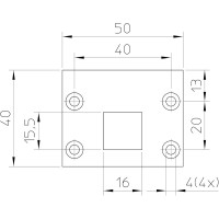 PLATTE SLUITPLAAT VOOR ESPAGNOLET 13MM P 13/11