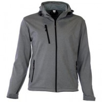 M-WEAR SOFTSHELL JAS 6100 GRIJS MELANGE MAAT XXL