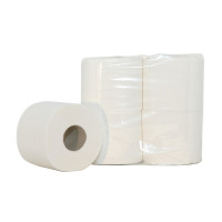 TOILETPAPIER CELLULOSE 2-LAAGS 400VEL PER PAK 4 ROL