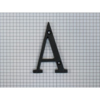 HUISNUMMER ZWART 7,5CM LETTER A