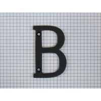 HUISNUMMER ZWART 7,5CM LETTER B