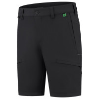 WERKBROEK FITTED STRETCH KORT RE2050 BLACK 48