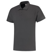 POLOSHIRT 60°C WASBAAR DONKERGRIJS XXL