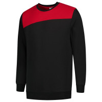 SWEATER BICOLOR NADEN BLACKRED L