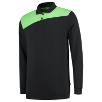 POLOSWEATER BICOLOR NADEN BLACKLIME 302004 M