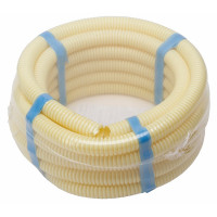 ELEKTRICITEITSBUIS FLEXIBEL 3/4" PVC CREME 5MTR