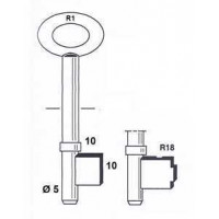 DOP KLAVIERSLEUTEL CARAVAN/BORST R18