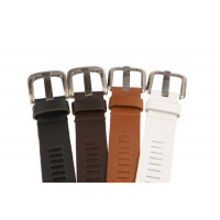 LEDEREN RIEM. 4 CM BREED. TIMBELT 427 DONKERBRUIN 95CM