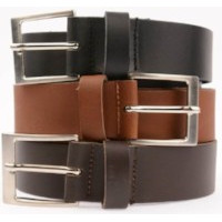 LEDEREN RIEM. 4 CM BREED. TIMBELT 443 ZWART 95CM