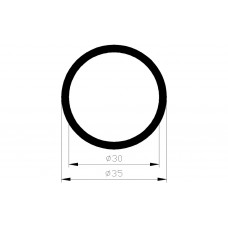 ALUMINIUM BLANK BUIS Ø 35X30MM