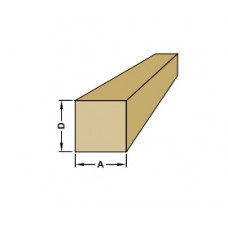 MESSING MASSIEF VIERKANT 6X6MM