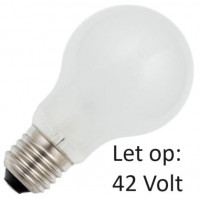 GLOEILAMP STANDAARD 42VOLT 60W E27 MAT