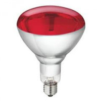 GLOEILAMP WARMTELAMP 250 WATT INFRAROOD ROOD SPATWATERDICHT