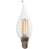 LEDLAMP TIPKAARS GEDRAAID 230V-4W E14 FILAMENT WARMWIT SKU4308