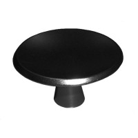 KNOP ROND 40MM + BOUT M4 ZWART