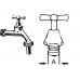 BOVENSTUK T-GREEP TAPKRAAN 3/4" MESSING VERCHROOMD