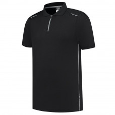 POLOSHIRT ACCENT ZWART/GRIJS