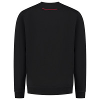 SWEATER ACCENT ZWART/ROOD L