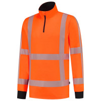 ZIP SWEATER RWS REVISIBLE FLUORORANGE L