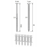 DUTACK COILNAGEL 2,8X50 LK RVS P.DOOS 6000