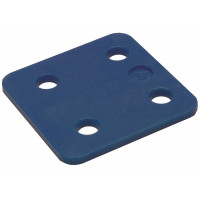 DRUKPLAAT 70X70 4MM BLAUW