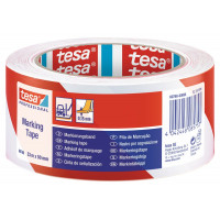 MARKERINGS TAPE 33MTRX50MM ROOD/WIT