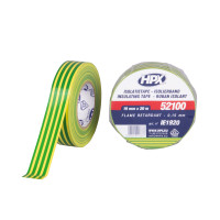 PVC ISOLATIETAPE VDE - GEEL/GROEN 19MM X 20M