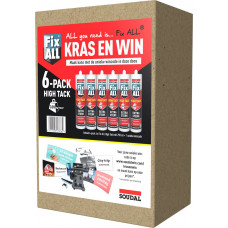 PROMO 6-PACK FIX ALL HIGH TACK WIT NL