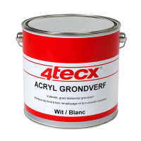 ACRYL GRONDVERF WIT RAL 9001 2,5LTR 4TECX