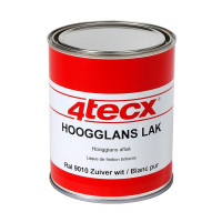 LAKVERF HOOGGLANS RAL 9010 WIT 750GR. 4TECX